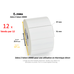 12 x rouleaux d'étiquettes...