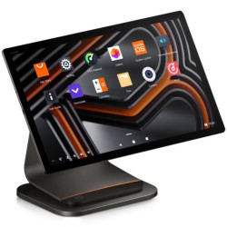 SUNMI T3 PRO MAX, NFC, 39,6 cm (15,6''), Full HD, USB, USB-C, BT (BLE), Ethernet, WiFi, noir, orange