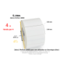 4 x rouleaux d'étiquettes 102x159mm, Zebra Z-Perform 1000D,