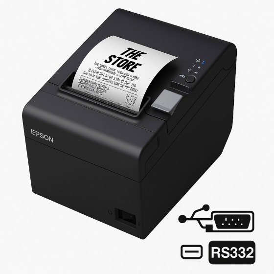 Arrêt - Epson TM-T20III version EU, USB, RS232, noir