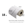 18 x rouleaux d'étiquettes 76x76mm, type 2000D, mandrin 35mm