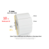 10 x rouleaux d'étiquettes 38x25mm,  type 2000D, mandrin 76mm