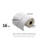 16 x rouleaux d'étiquettes 101,6x50,8mm, type 1000D, mandrin 19mm