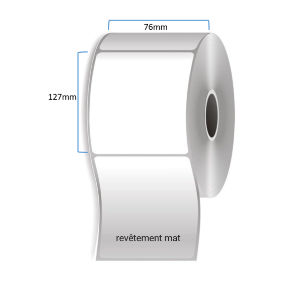 1 x rouleau d'étiquettes, synthétique, 76x127mm (OZ29387612)7