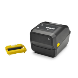 1 boite de 6 cartouches Zebra, ruban transfert thermique, cire, 110 mm