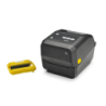 1 boite de 6 cartouches Zebra, ruban transfert thermique, cire, 110 mm