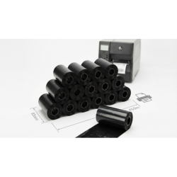 18 x Rubans transfert thermique, cire, 83mm  Zebra 1600