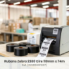 1 x ruban transfert thermique, cire, 110 mm Zebra ZipShip 2300,  (à l'unité)