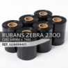 12 x rubans transfert thermique, cire, 64 mm, Zebra ZipShip 2300,