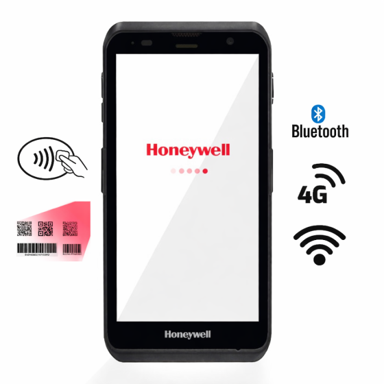 Honeywell EDA52, 2Pin, 2D, USB-C, BT, WiFi, 4G, NFC, en kit (USB), Android (EDA52-11AE64N21RK)