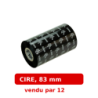 12 x rubans transfert thermique, cire, 83mm, Zebra ZipShip 2300, (02300BK08345)