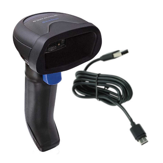 Datalogic QuickScan QBT2500, BT, 2D  avec câble USB, noir