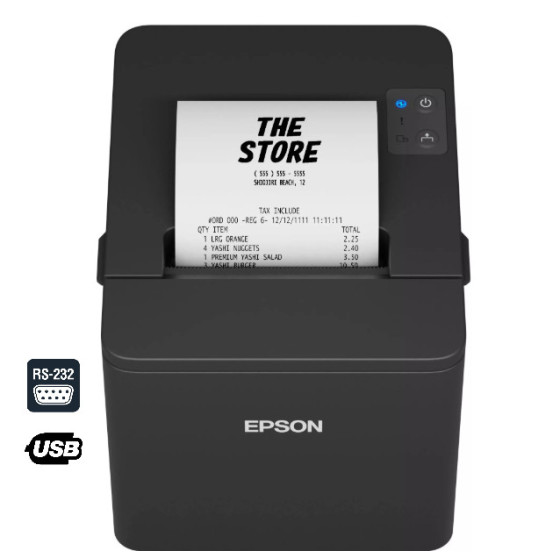 Epson TM-T20IV, 8 pts/mm (203 dpi), massicot, USB, RS232