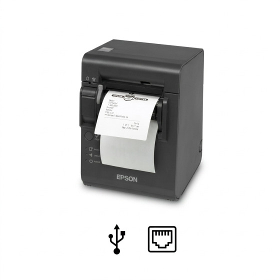Epson TM-L90, 8 pts/mm (203 dpi), USB, Ethernet, noir