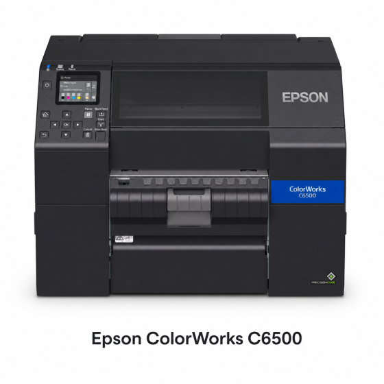 Epson ColorWorks CW-C6500Pe, décolleur, écran, USB, Ethernet, noir