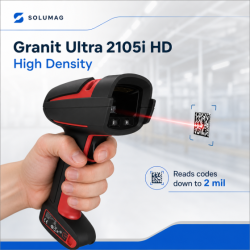 Granit Ultra 2105i HD, Horizontal Base, BT, 2D, HD, multi-IF, en kit (USB), noir, rouge