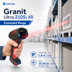 Granit Ultra 2105i XR, USB-KIT, BT, 2D, multi-IF, en kit (USB), RB, noir, rouge