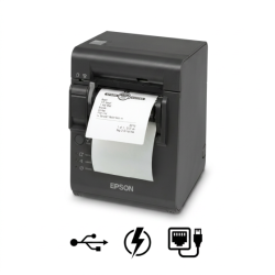 Epson TM-L100, inclus massicot, linerless, USB, Lightning, Ethernet, noir