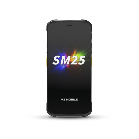 SM25, 2D CM60E imager, eSIM, 5G, NFC, Android, GMS, noir
