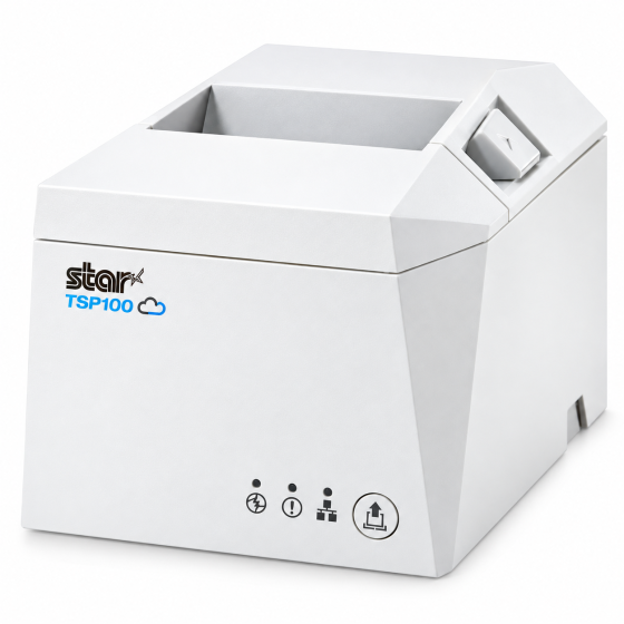 Star TSP100IV, CloudPRNT, USB, USB-C, Ethernet, massicot, blanc