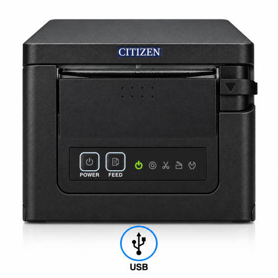 Citizen CT-S751, USB, 8 pts/mm (203 dpi), massicot, noir