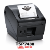 Star TSP743DII-24, RS232, 8 pts/mm (203 dpi), massicot, gris foncé