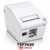 Star TSP743DII-24, RS232, 8 pts/mm (203 dpi), massicot, blanc