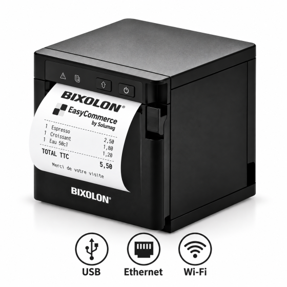 SRP-Q300, USB, Ethernet, WiFi, noir
