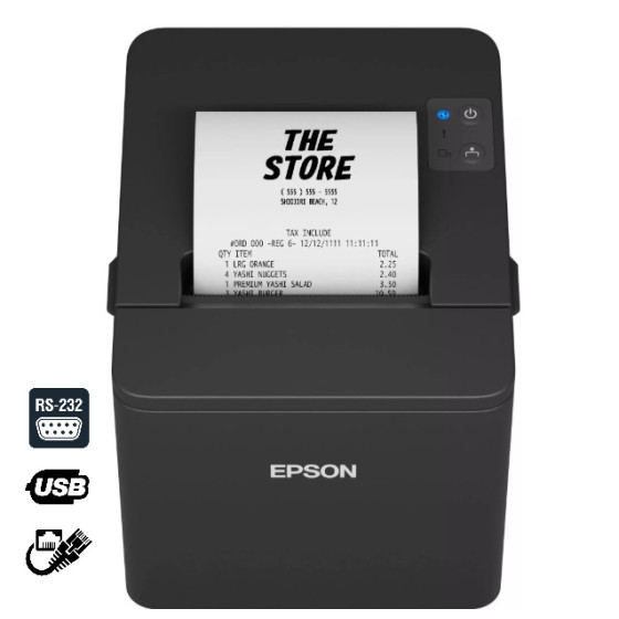 Epson TM-T20IV,massicot, USB, RS232, Ethernet, Noir