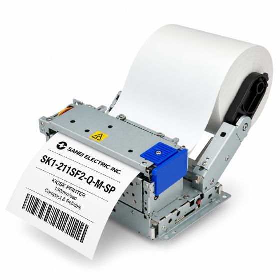 SK1-211SF2-Q-M-SP, USB, RS232, 203 dpi, massicot, présentation