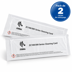 2 x Cartes de nettoyage Zebra
