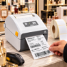 ZD230, 203dpi, thermique direct, EPLII, ZPLII, USB, Ethernet, blanc