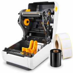 ZD230, 203dpi, transfert thermique, EPLII, ZPLII, USB, Ethernet, blanc