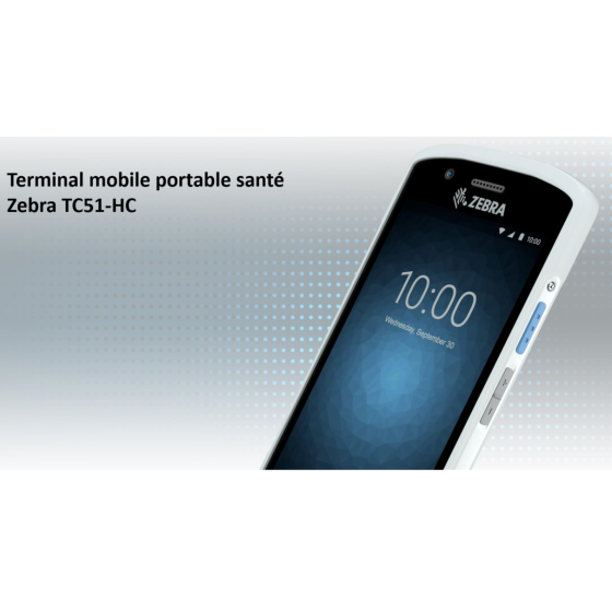 Modèle Zebra TC51-HC, Terminal mobile pour les métiers de santé