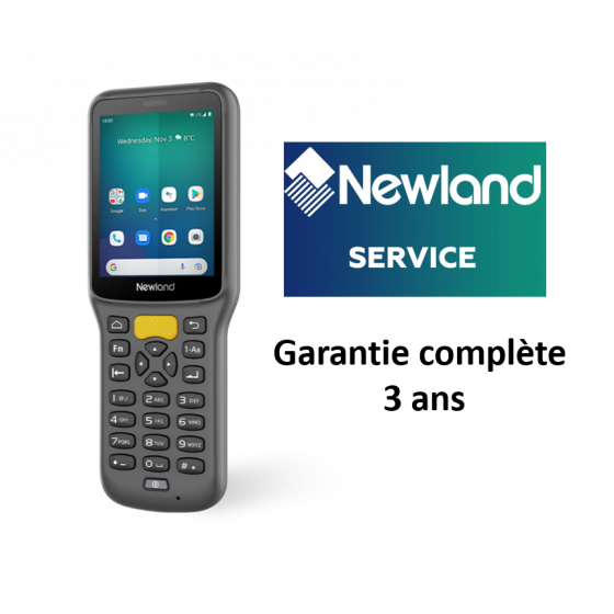 Newland MT37 Baiji-Serie, 2D, 7,1 cm (2,8''), GPS, USB-C, BT, WiFi, 4G, NFC, Android, Garantie 3 ans complète,