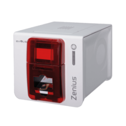 Evolis Zenius Classic, 1 face, 12 pts/mm (300 dpi), USB, rouge