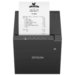 Epson TM-m30III, USB, USB-C, Ethernet, câble EU, massicot, blanc