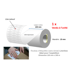 1 x bobine Linerless TD 103...