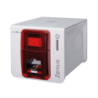 Evolis Zenius Expert, 1 face, 12 pts/mm (300 dpi), USB, Ethernet, encodeur magnétique, LCM, rouge