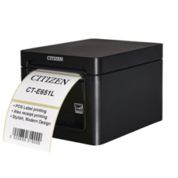 Citizen CT-E651L, 8 pts/mm (203 dpi), massicot, USB, noir