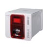 Evolis Zenius Expert, 1 face, 12 pts/mm (300 dpi), USB, Ethernet, rouge