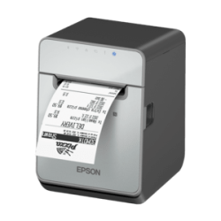 Epson TM-L100, 8 pts/mm (203 dpi), massicot, linerless, USB, RS232, Ethernet, noir