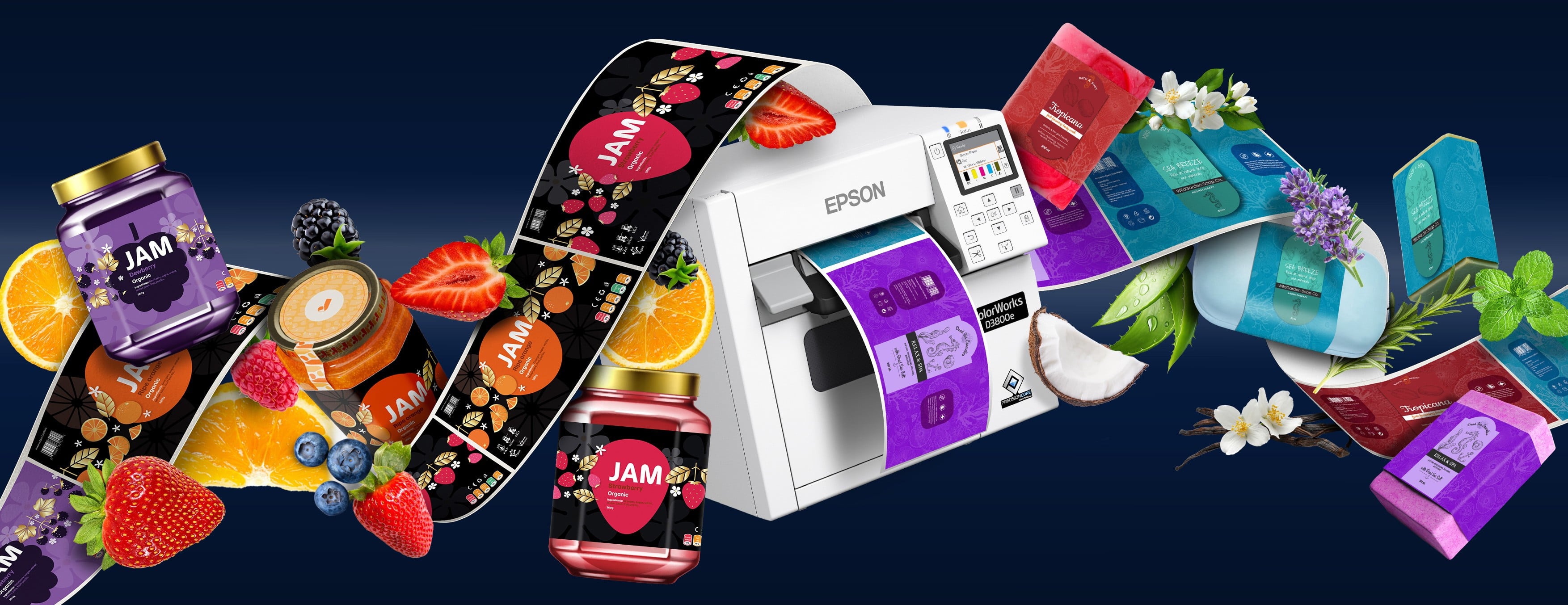 Imprimante d'étiquettes couleur à la demande EPSON  D3800E